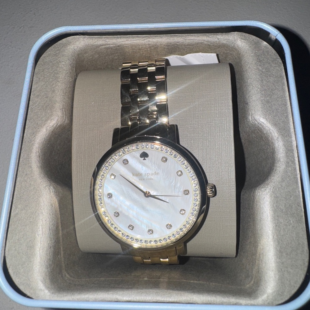 Kate Spade Two-Tone Crystal Watch